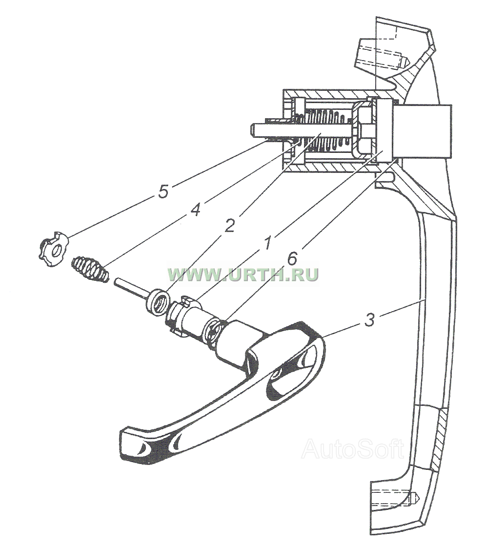 5320-6105150 Ручка двери наружная